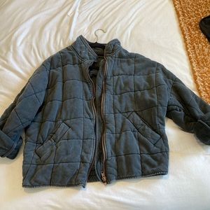 Black Free People quilted Dolman